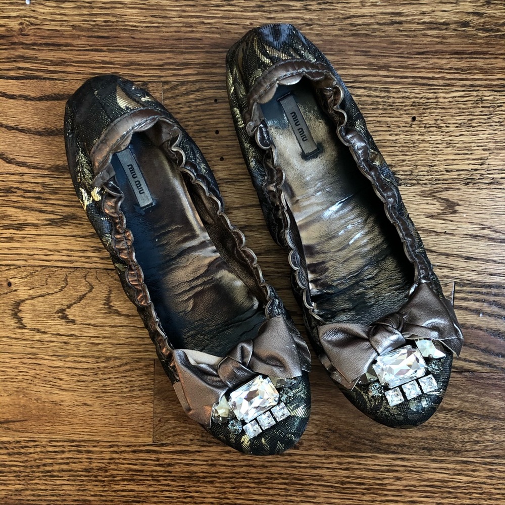 Lux Miu Miu ballet flats